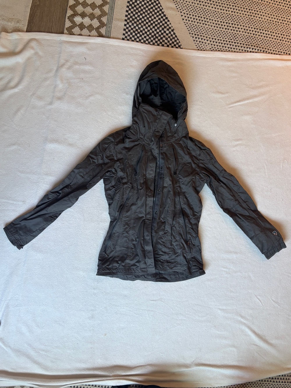KUHL Women's Hooded Waxed Jacket - Black